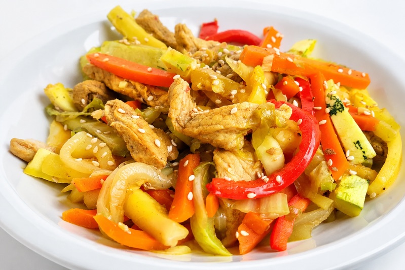 Wok de vegetales